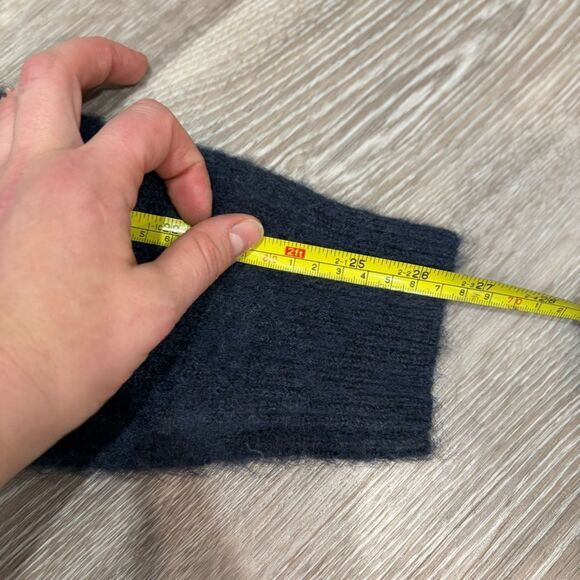 River Island Mens Ecru slim fit colour block knit jumper soft touch sweater S - Picture 6 of 7